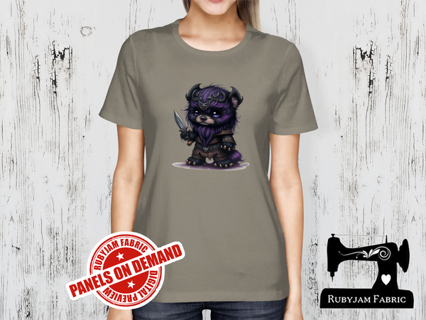 Wild Things Bear - LIGHT GREY - Panels On Demand