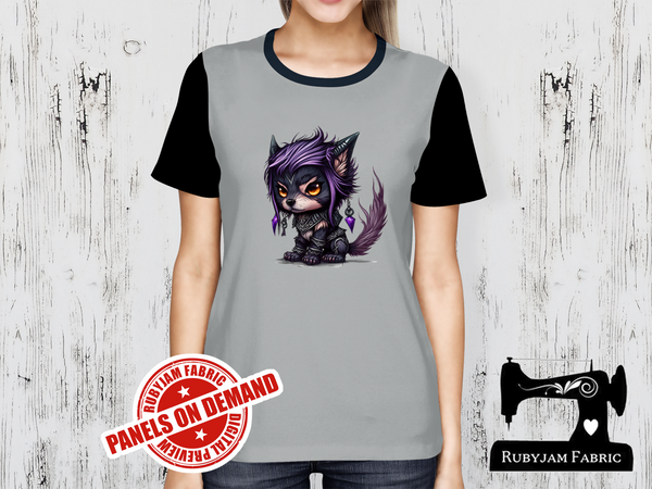 Wild Things Dog - HEATHER GREY - Panels On Demand