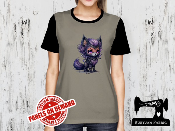 Wild Things Fox - LIGHT GREY - Panels On Demand