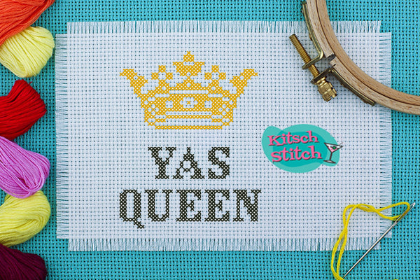 Yas Queen - Cross Stitch Pattern - Kitsch Stitch Studio