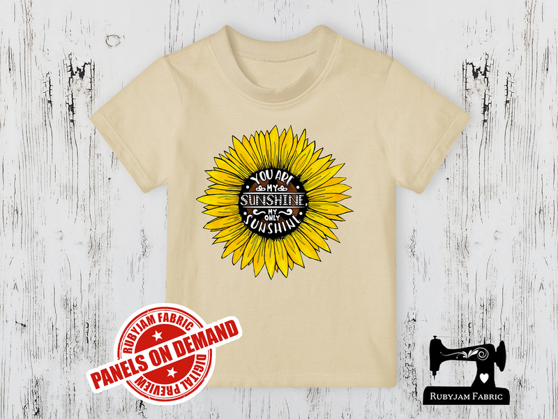 You Are My Sunshine (Sunflower) - SAND BEIGE - Panels On Demand