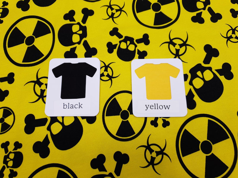 Biohazard - cotton lycra - 150cm wide