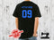 Personalised Jersey Number - BLACK - Panels On Demand