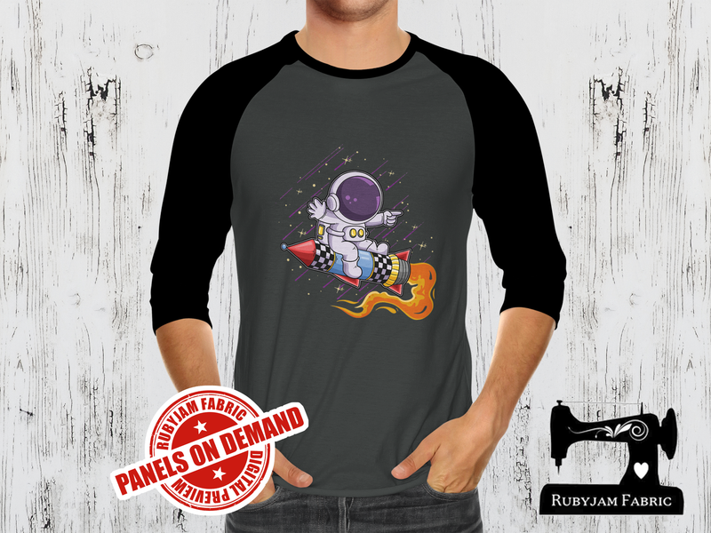 Astronaut Rocket - CHARCOAL - Panels On Demand
