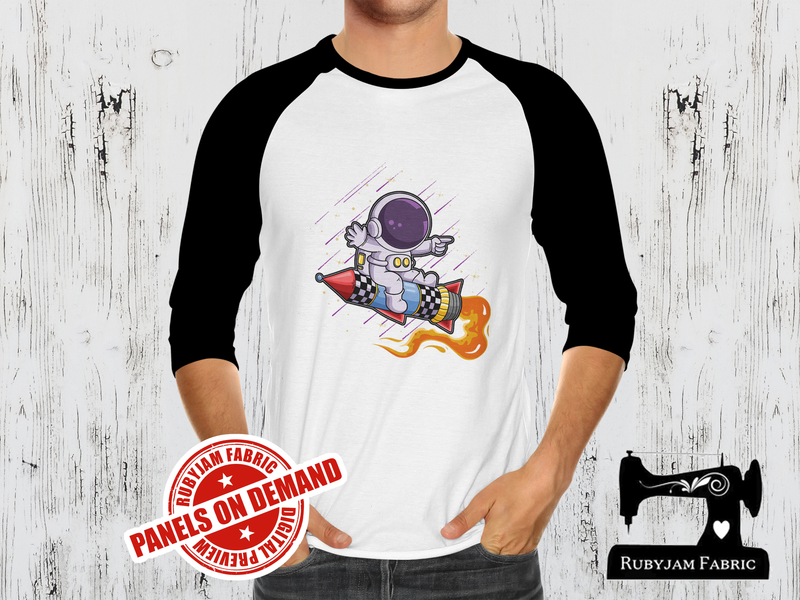 Astronaut Rocket - WHITE - Panels On Demand