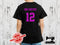 Personalised Jersey Number - BLACK - Panels On Demand