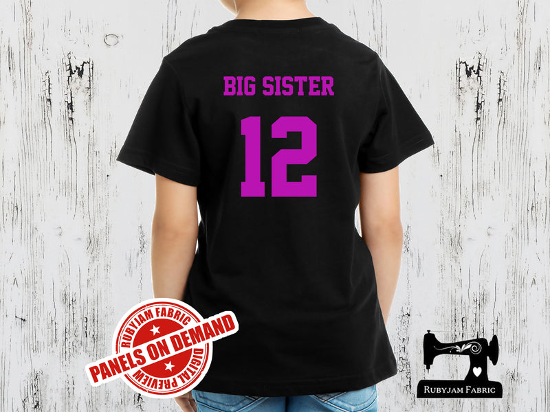 Personalised Jersey Number - BLACK - Panels On Demand
