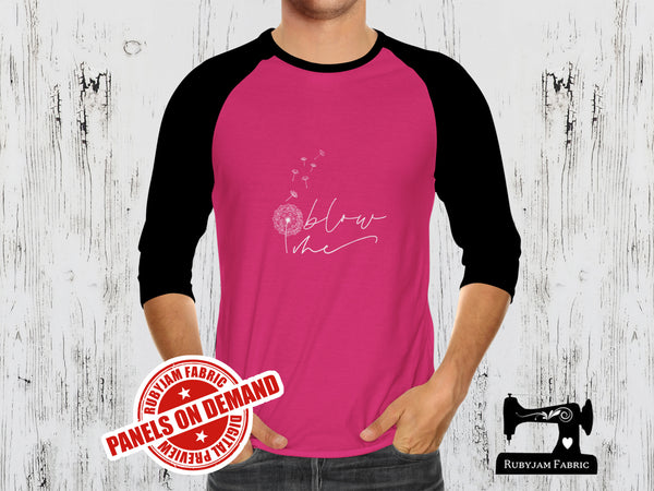 Blow Me (Dandelion) - FUCHSIA - Panels On Demand