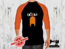 Orange Cat + Cat Butt (Two Panel Set) - BLACK - Panels On Demand