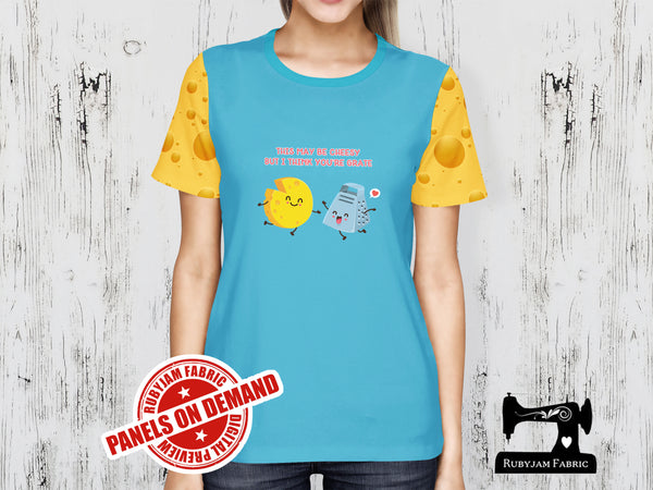 This May Be Cheesy - LIGHT BLUE - Panels On Demand