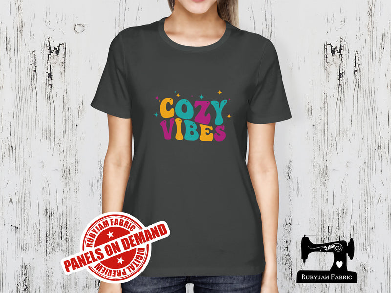Cozy Vibes - CHARCOAL - Panels On Demand