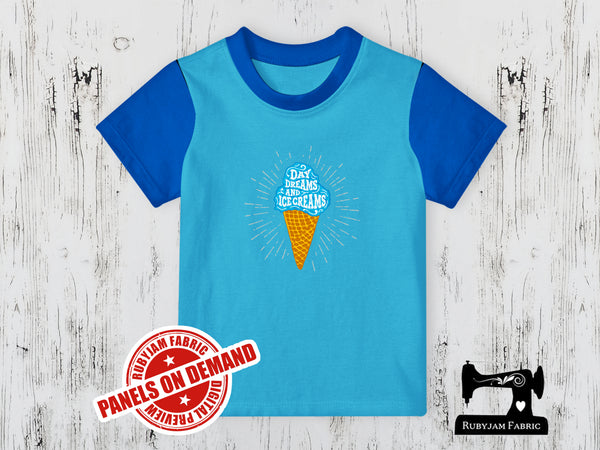 Daydreams and Ice Creams - LIGHT BLUE - Panels On Demand
