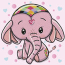 Diamond Dotz - Baby Princess the Pink Elephant - Facet Art Kit - clearance