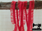 1M DEEP RED Decorative Elastic Ruffle Trim (Approx 15mm wide)