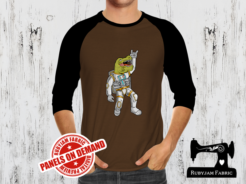 Dinosaur Astronaut - BROWN - Panels On Demand