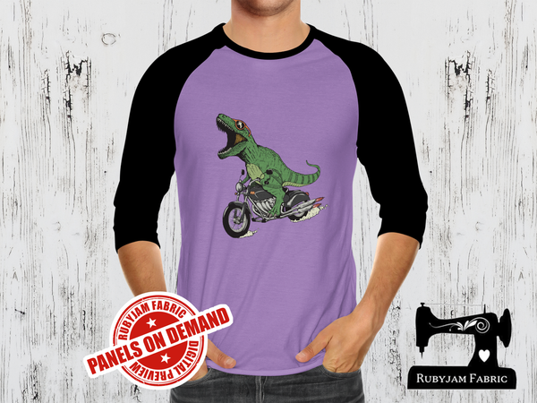 Dinosaur Motorbike - LIGHT PURPLE - Panels On Demand