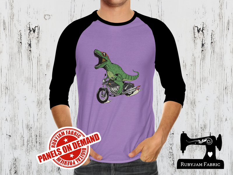 Dinosaur Motorbike - LIGHT PURPLE - Panels On Demand