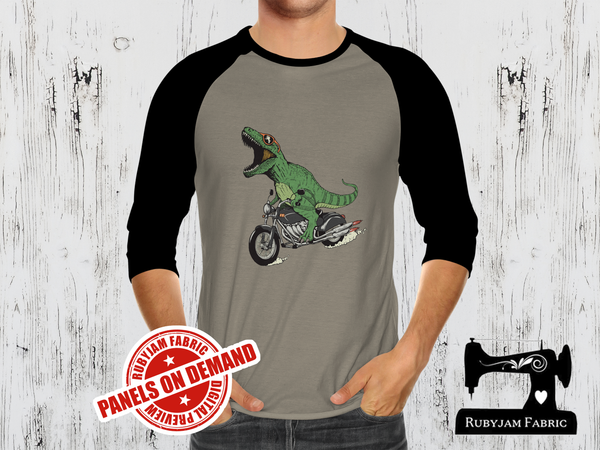 Dinosaur Motorbike - LIGHT GREY - Panels On Demand