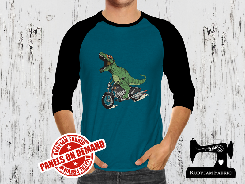 Dinosaur Motorbike - TEAL BLUE - Panels On Demand