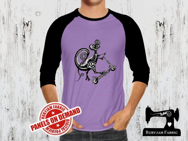 Dinosaur Scooter - LIGHT PURPLE - Panels On Demand