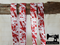 1M Blood Splatter - Printed - 5/8" (16mm) - Fold Over Elastic (FOE)