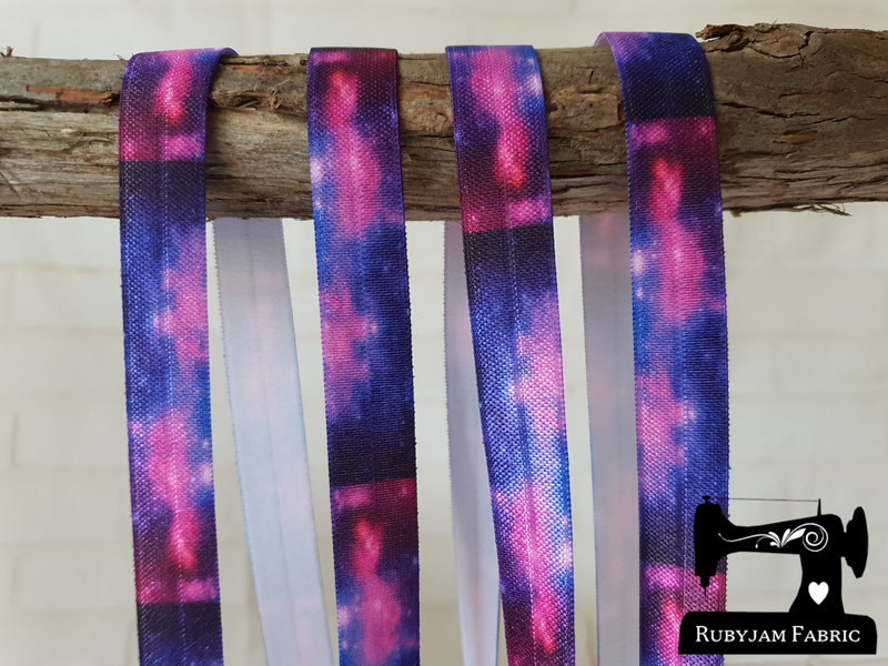 1M Nebula - Printed - 5/8" (16mm) - Fold Over Elastic (FOE)