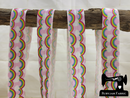 1M Rainbows and Clouds - Printed - 1" (25mm) - Fold Over Elastic (FOE)