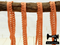 1M PECAN BROWN Decorative Elastic Lace Picot Trim (Approx 15mm wide)