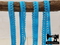 1M SKY BLUE Decorative Elastic Lace Picot Trim (Approx 15mm wide)