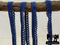 1M DARK BLUE Decorative Elastic Lace Picot Trim (Approx 15mm wide)