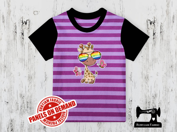 Giraffe - PURPLE YDS - Panels On Demand