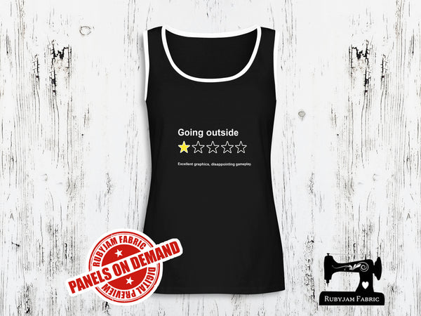 1 Star Going Outside - BLACK - Panels On Demand