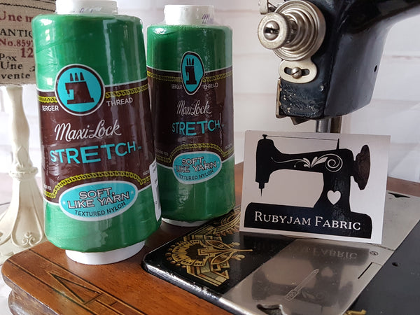 Maxi-Lock Stretch Thread - Emerald Green - clearance