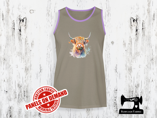 Highland Cow - LIGHT GREY - Panels On Demand