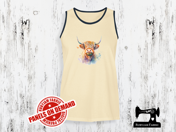 Highland Cow - SAND BEIGE - Panels On Demand