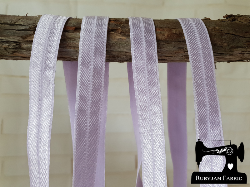 1M Lilac - Solid - 5/8" (16mm) - Fold Over Elastic (FOE)