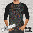 Maths Equations - cotton lycra - 150cm wide