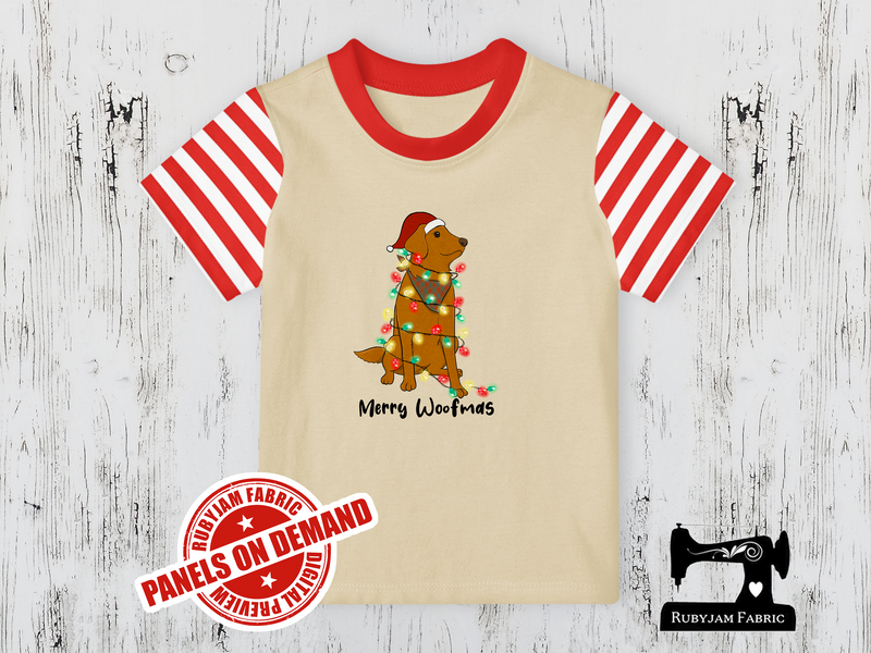 Merry Woofmas - SAND BEIGE - Panels On Demand