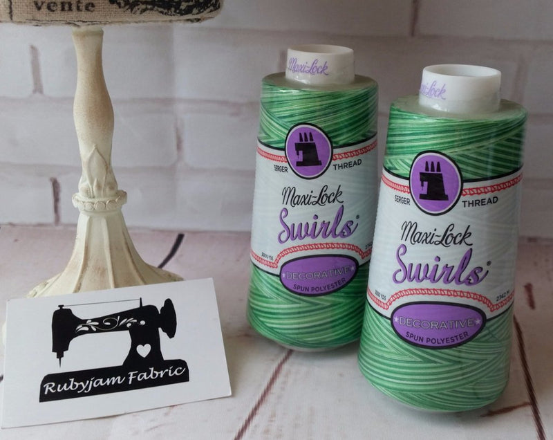 Maxi-Lock Swirls Thread - Mint Julep