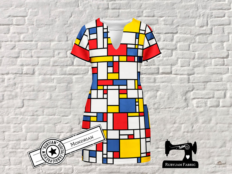 Mondrian - cotton lycra - 150cm wide