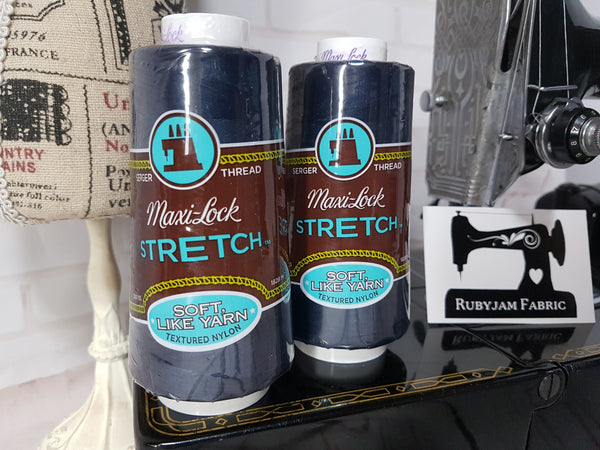 Maxi-Lock Stretch Thread - Navy - clearance