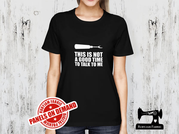 This is Not a Good Time - BLACK - Panels On Demand