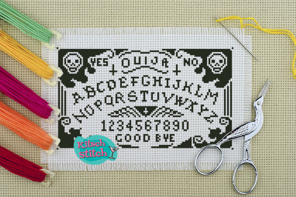Ouija Board - Cross Stitch Pattern - Kitsch Stitch Studio
