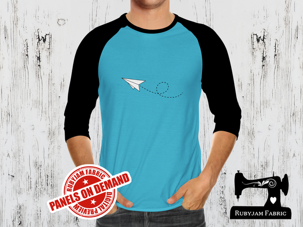 Paper Plane - LIGHT BLUE - Panels On Demand