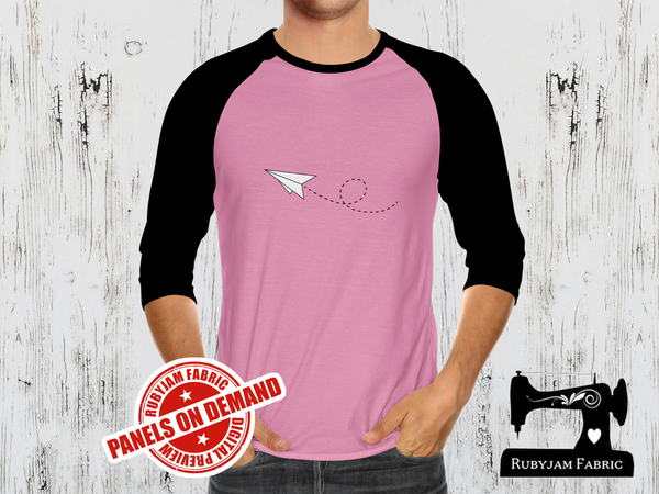 Paper Plane - LIGHT PINK - Panels On Demand