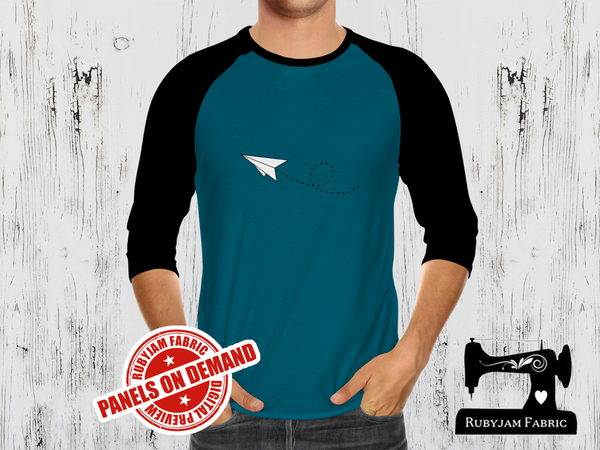 Paper Plane - TEAL BLUE - Panels On Demand