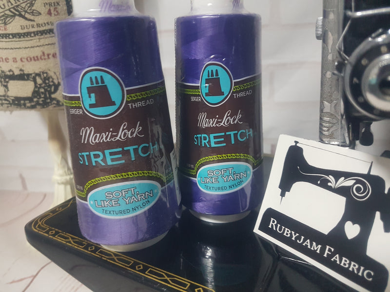 Maxi-Lock Stretch Thread - Purple - clearance