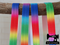1M Rainbow Ombre Large - Printed - 5/8" (16mm) - Fold Over Elastic (FOE)