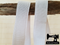 1M Ribbed Non-Roll Elastic WHITE (25mm wide)