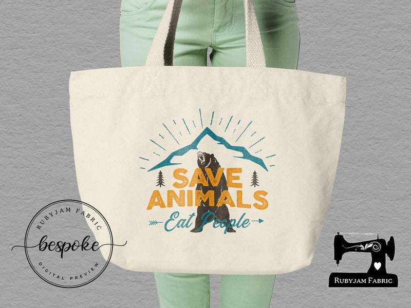 Save Animals Eat People - Tote Bag - Bespoke